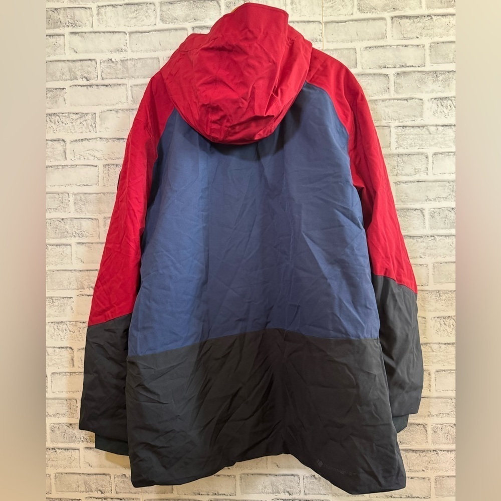 NWT! Men’s Obermeyer red, black and blue ski winter full zip jacket MSRP $349 XL - Picture 3 of 8
